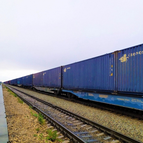 The First Agroexpress Train Departs from Freight Village Kaluga Terminal