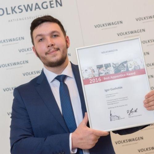 Концерн Volkswagen объявил лауреатов международной премии Best Apprentice Award 2016